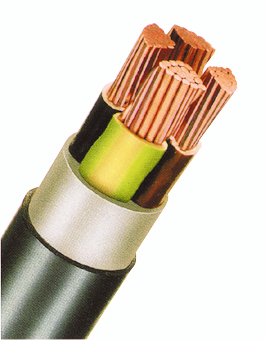 Cablu de energie, PVC, 0,6/1kV E-YY-O* 4 x 6 RE negru
