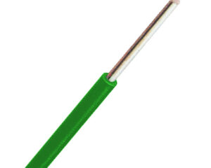 Conductor rigid cu izolaţie din PVC H05V-U 1mm² verde