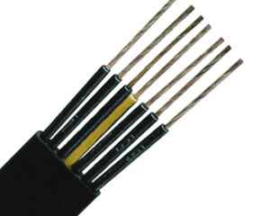Cablu plat, PVC pt. sol. mec. medii H07VVH6-F 4 G 1,5 negru