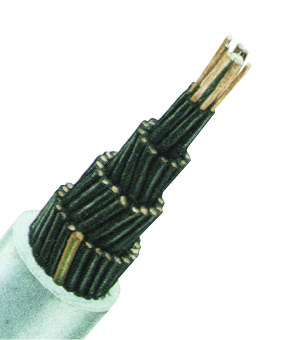 Cablu de comandă cu izol. din PVC, YSLY-JZ 61 x 1,5 gri