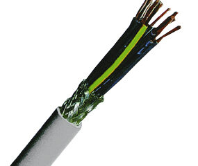 Cablu de comandă ecranat cu iz.din PVC, YSLCY-JZ 5 x 10 gri