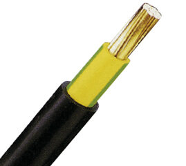 Cablu de energie, PVC, 0,6/1kV E-YY-J 1x 16 RE negru