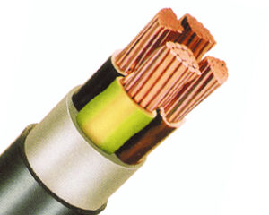 Cablu de energie, PVC, 0,6/1kV  E-YY-O* 4 x 6 RE negru