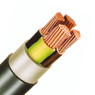 Cablu de energie, PVC, 0,6/1kV E-YY-O* 4 x 6 RE negru