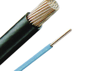 Conductor rigid cu izol. fără halogen, H07Z-U 1,5 negru