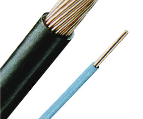 Conductor rigid cu izol. fără halogen, H07Z-U 2,5 negru