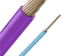 Conductor flexibil cu izol. fără halogen, H05Z-K 1 violet