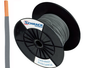Tambur cu 300m conductor H07V-U 1,5 gri