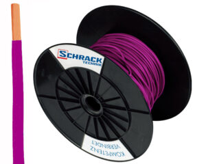 Tambur cu 300m conductor H07V-U 1,5 violet