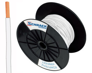 Tambur cu 300m conductor H07V-U 1,5 alb