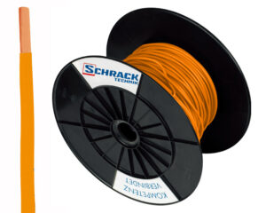 Tambur cu 300m conductor H07V-U 1,5 orange