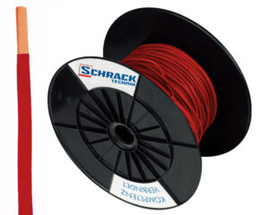 Tambur cu 300m conductor H07V-U 1,5 rosu