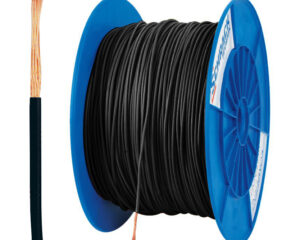Tambur cu 500m conductor H05V-K 0,5 negru