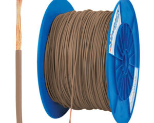 Tambur cu 500m conductor H05V-K 0,5 maro