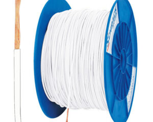 Tambur cu 500m conductor H05V-K 0,5 alb